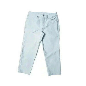 Lululemon Men's Light grayStraight Jeans Size 34 5-Pocket Design